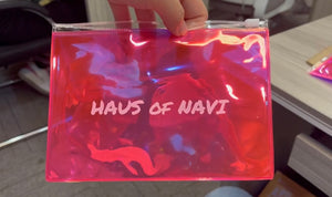 HAUS of NAVI Holographic Slide Lock Pouch
