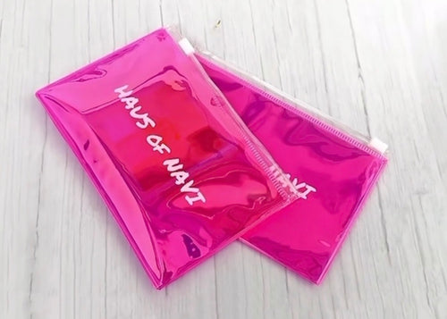 HAUS of NAVI Holographic Slide Lock Pouch