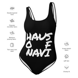 HAUS of NAVI Square Logo One-Piece Swimsuit