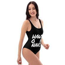 Load image into Gallery viewer, HAUS of NAVI Square Logo One-Piece Swimsuit