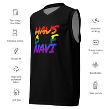 Load image into Gallery viewer, HAUS of NAVI Pride Logo Basketball Jersey