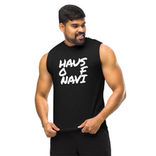 Load image into Gallery viewer, HAUS of NAVI Square Logo Muscle Shirt