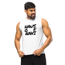 Load image into Gallery viewer, HAUS of NAVI Square Logo Muscle Shirt