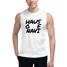 Load image into Gallery viewer, HAUS of NAVI Square Logo Muscle Shirt