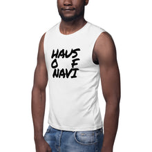 Load image into Gallery viewer, HAUS of NAVI Square Logo Muscle Shirt