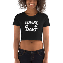 Load image into Gallery viewer, HAUS of NAVI Square Logo Women’s Crop Tee