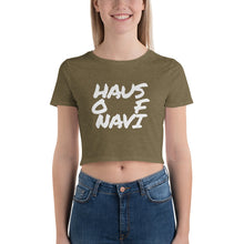 Load image into Gallery viewer, HAUS of NAVI Square Logo Women’s Crop Tee