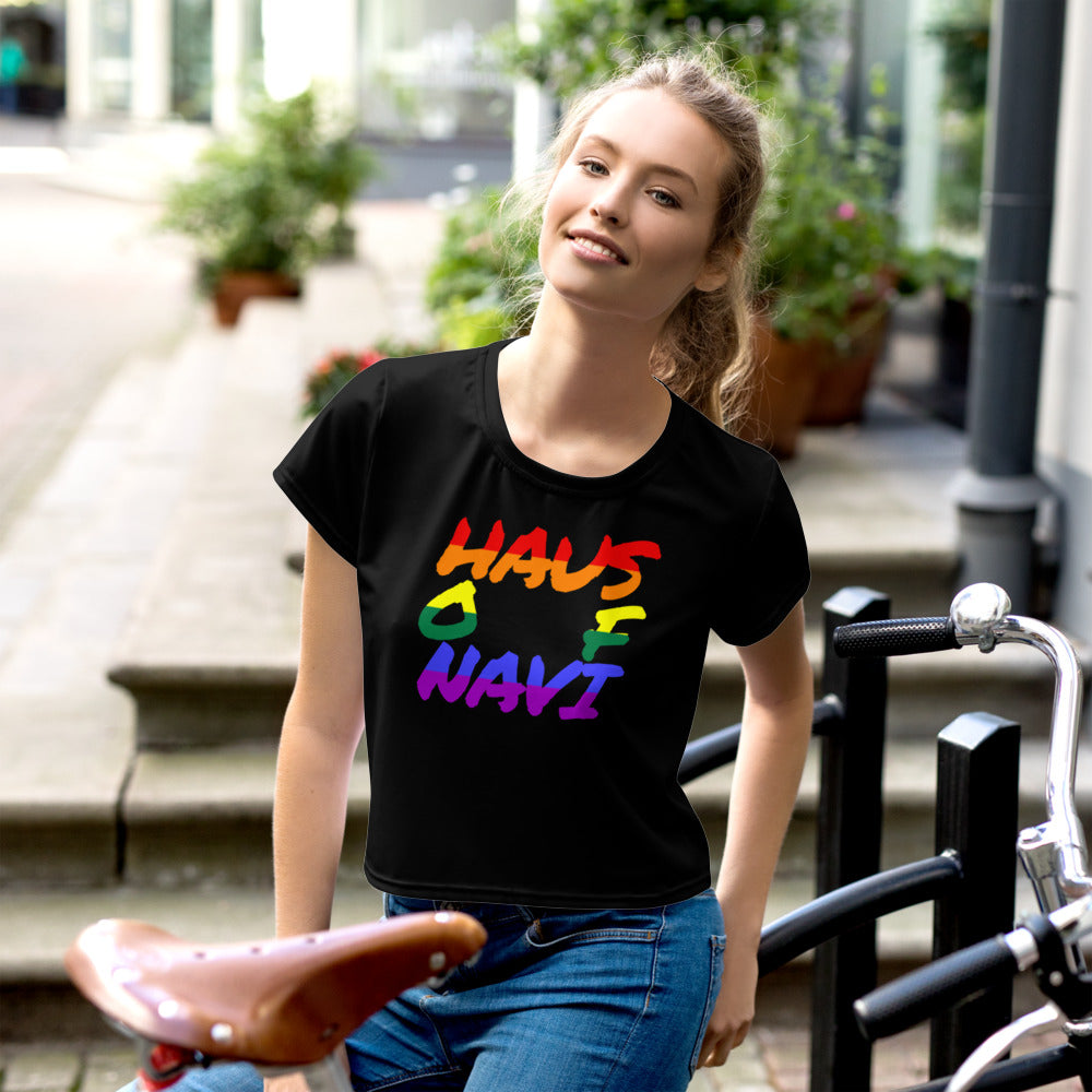 HAUS of NAVI Pride Logo Crop Tee