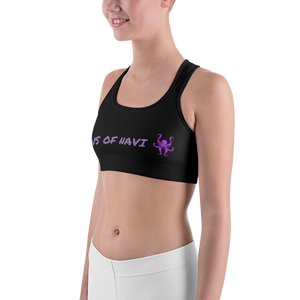 HAUS of NAVI Purple Logo Sports bra