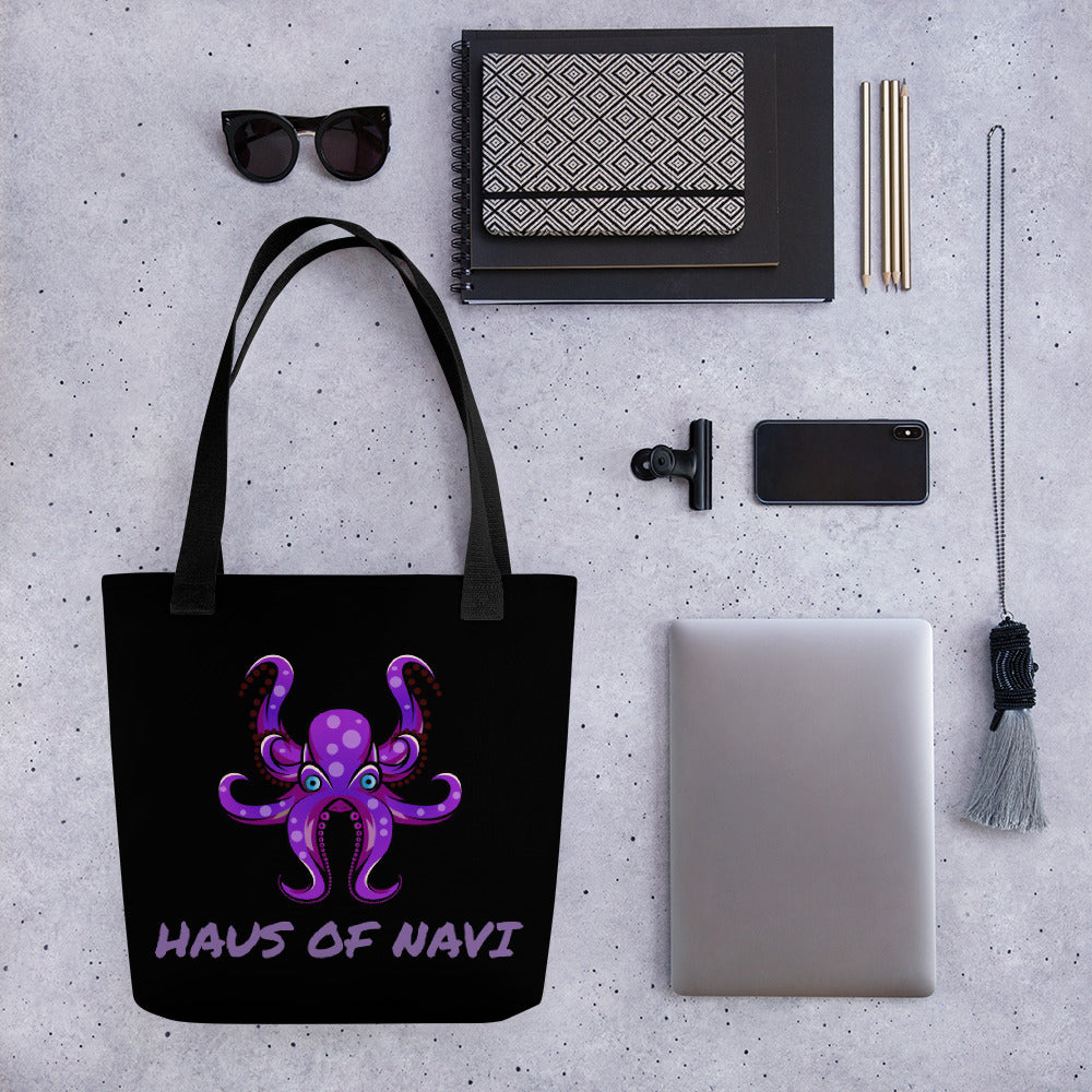 HAUS of NAVI Purple Logo Tote Bag II