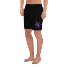 Load image into Gallery viewer, HAUS of NAVI Purple Logo Men&#39;s Athletic Long Shorts