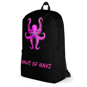 HAUS of NAVI Pink Logo Backpack
