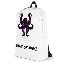 Load image into Gallery viewer, HAUS of NAVI Black Logo Backpack