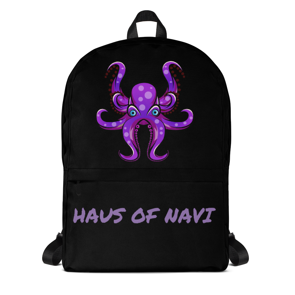 HAUS of NAVI Purple Logo Backpack
