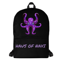 Load image into Gallery viewer, HAUS of NAVI Purple Logo Backpack