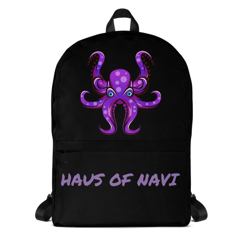 HAUS of NAVI Purple Logo Backpack