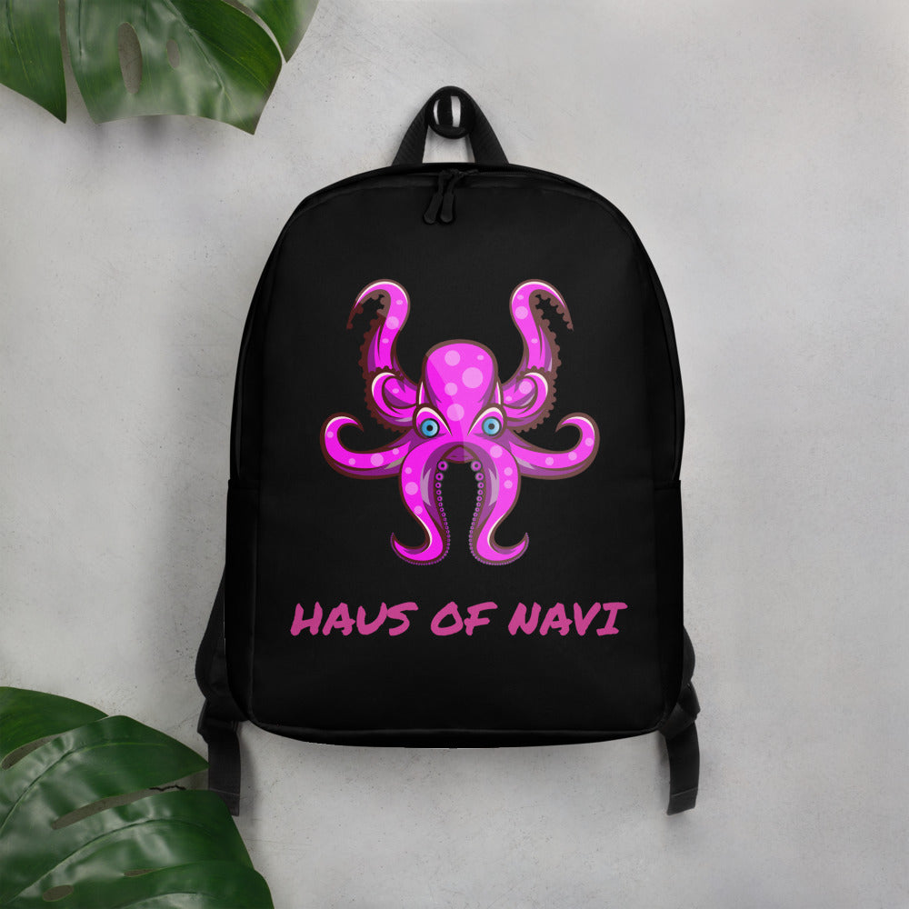 HAUS of NAVI Pink Logo Minimalist Backpack