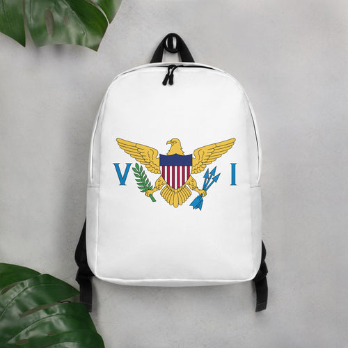 VI Flag Logo Minimalist Backpack