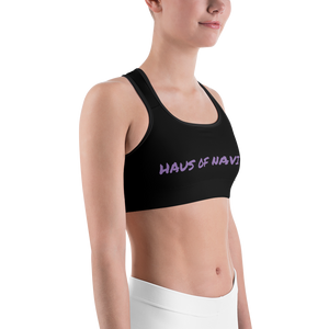 HAUS of NAVI Purple Logo Sports bra