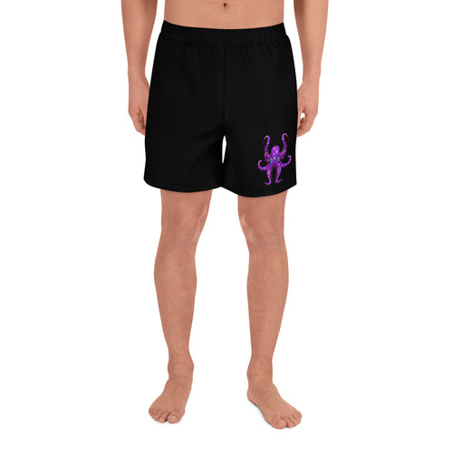 HAUS of NAVI Purple Logo Men's Athletic Long Shorts