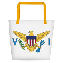 Load image into Gallery viewer, VI Flag Beach Bag