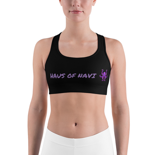 HAUS of NAVI Purple Logo Sports bra