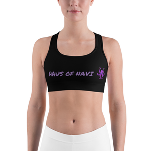 HAUS of NAVI Purple Logo Sports bra