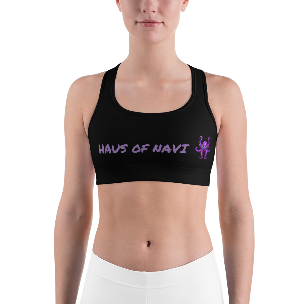 HAUS of NAVI Purple Logo Sports bra