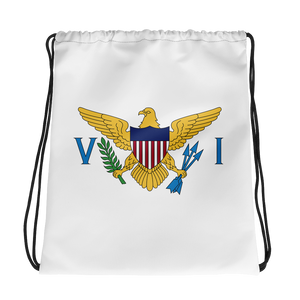 VI Flag Logo Drawstring Bag