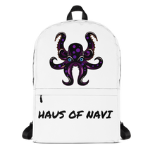 Load image into Gallery viewer, HAUS of NAVI Black Logo Backpack