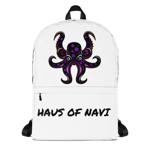 HAUS of NAVI Black Logo Backpack