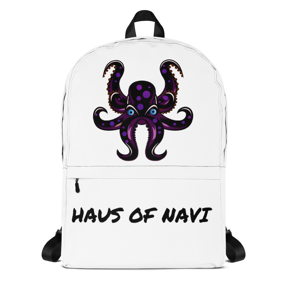 HAUS of NAVI Black Logo Backpack