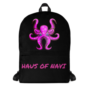HAUS of NAVI Pink Logo Backpack