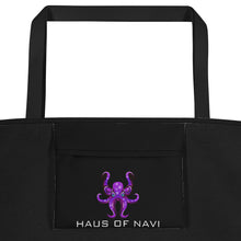 Load image into Gallery viewer, HAUS of NAVI Pink Logo Beach Bag