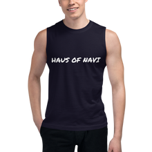 Load image into Gallery viewer, HAUS of NAVI Signature Logo Muscle Shirt