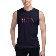 Load image into Gallery viewer, HöN Pride Logo Muscle Shirt